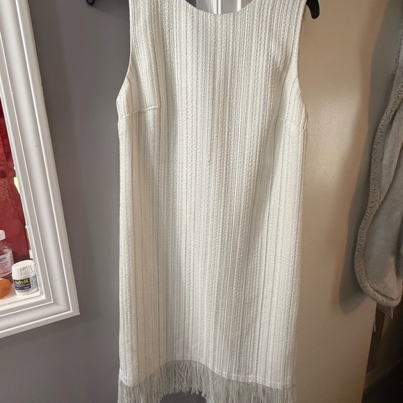 Karl Lagerfeld Dresses & Skirts - Karl Lagerfeld Textured Cream Midi Dress